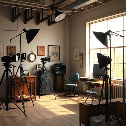 Fotografía antigua del estudio en sus inicios